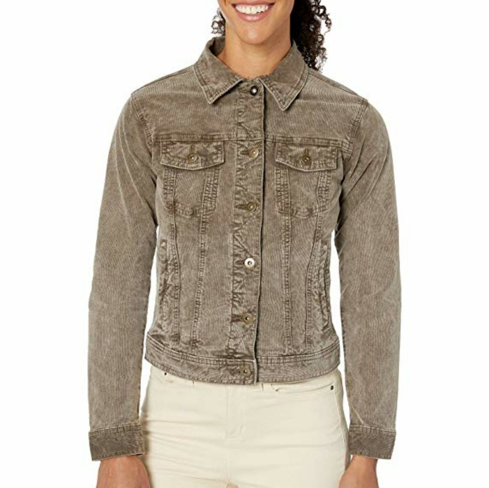 Prana Merrigan Women's Jacket in Brown Corduroy